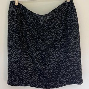 NWT Lane Bryant Black Leopard Pencil Skirt